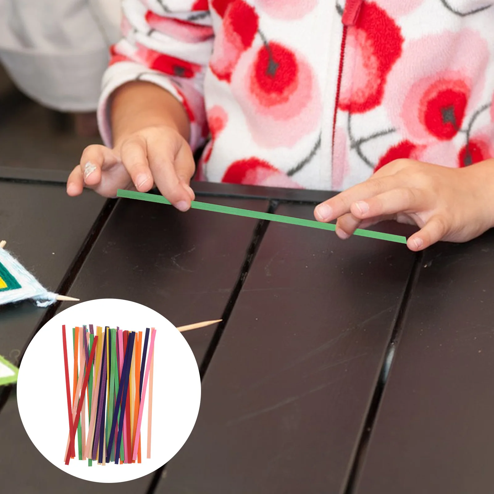 

150Pcs Flat Cane Webbing Bamboo Strips Colored 8 Inch Ideal for DIY Basket Weaving Furniture Repair Craft Supplies