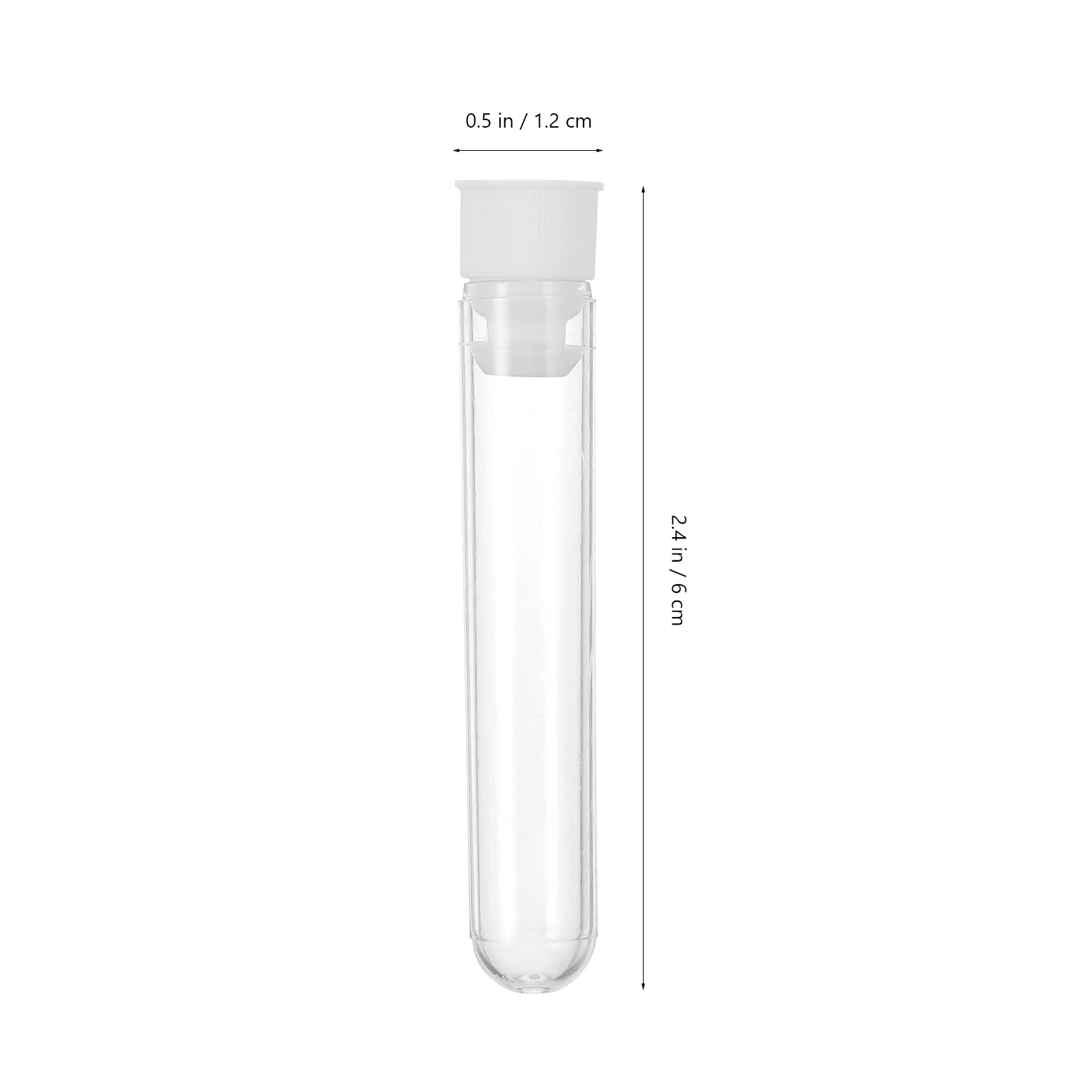 

100pcs Test Tubes Clear Plastic Eco Friendly Leak Proof Lotion Bottles Containers Travel Size