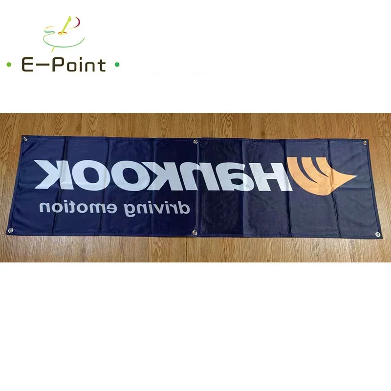 130GSM 150D Material Korea Hankook Tire Banner 1.5ft*5ft (45*150cm) Size for Home Flag Indoor Outdoor Decor yhx047