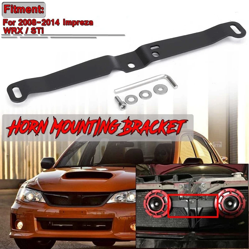 Behind The Grille Twin Horn Bolt-On Mounting Bracket For Subaru Impreza WRX /Sti 2008-2014