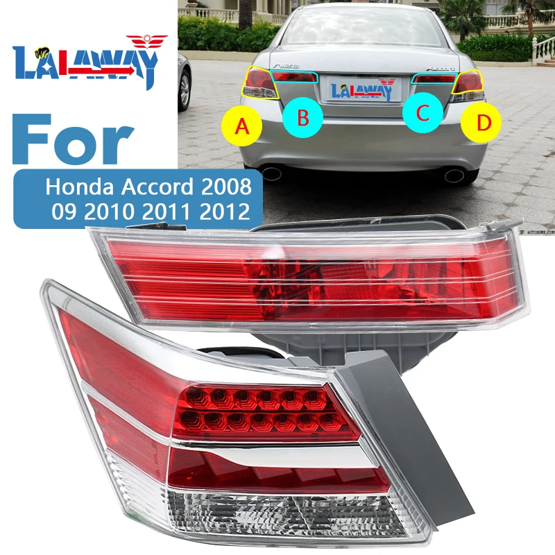 

For Honda Accord 2008 09 2010 2011 12 Rear Headlight Housing Light Lamp Assembly Side Assembly Replacement Lampshade Brake