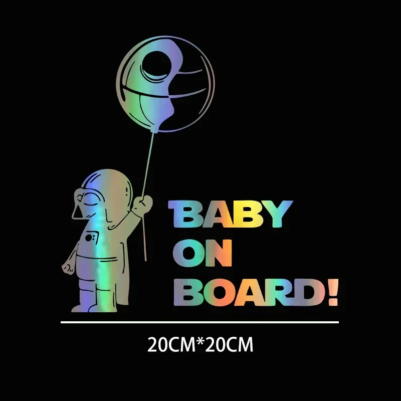 20*20CM BABY ON BOARD Baby in The Car Car Safety Reflective Warning Baby Car Stickers
