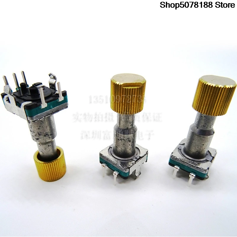 Encodeur japonais ALPS, commutateur codé EC11-30 point 23, arbre fleuri sans interrupteur, capuchon en cuivre de 9MM