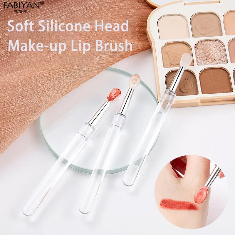 1Pcs Soft Silcone Head Makeup Lip Brushes Female Eyeshadow Brush Cosmetic Brushes Makeup Tools Accessories