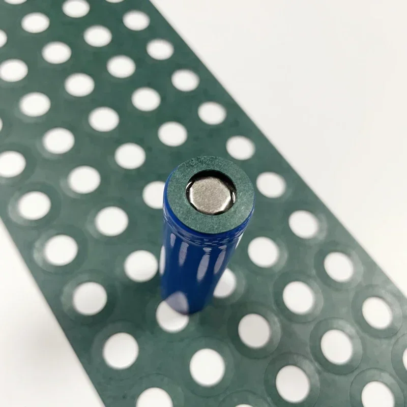 100PCS 18650/21700 Li-Ion Barley Paper Battery Insulation Gasket Battery Pack Hollow Insulation Electrode Insulation Pad