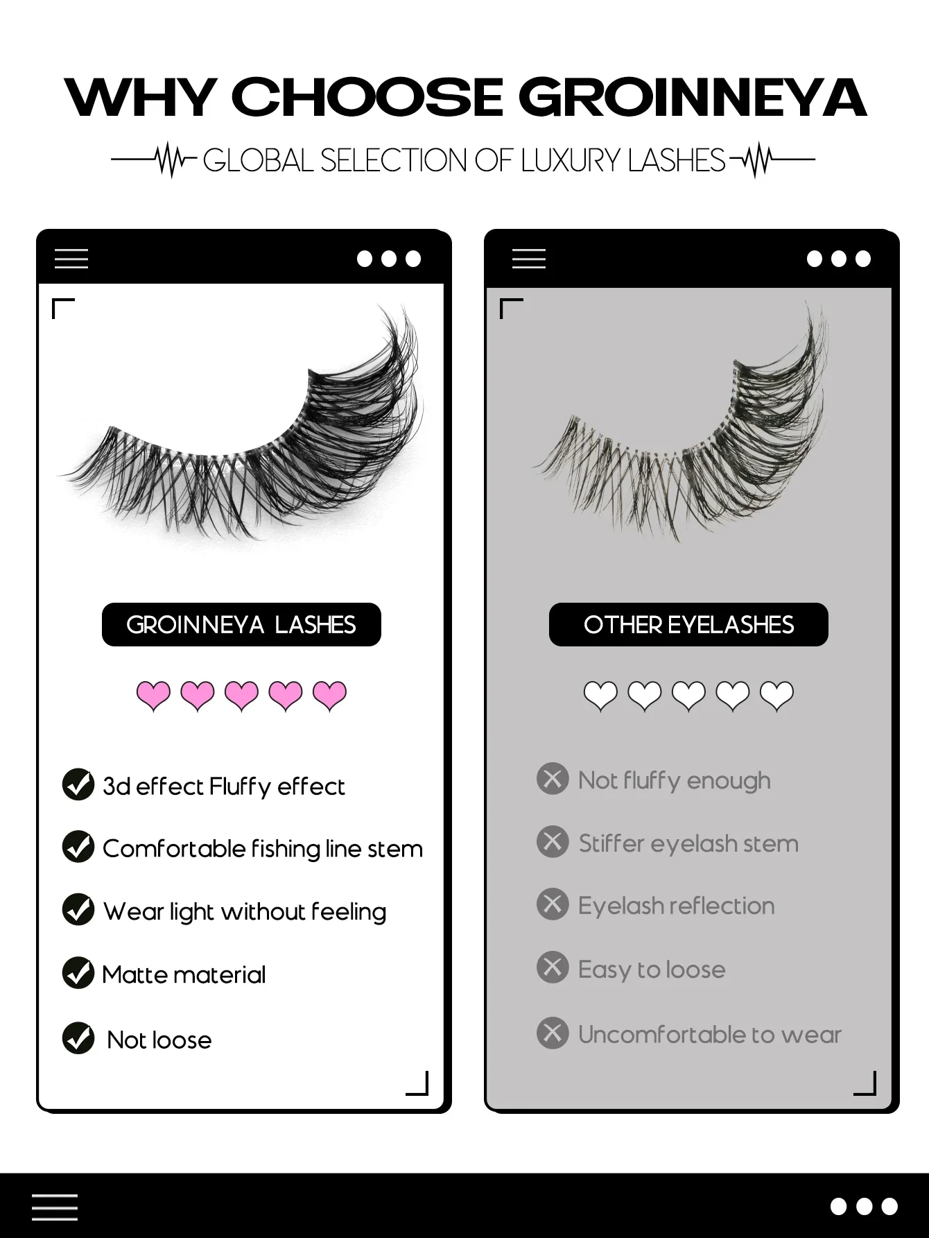 Veltrinay cílios olho de gato banda clara cílios postiços raposa olho cílios falso vison cílios aparência natural cílios extensão maquiagem