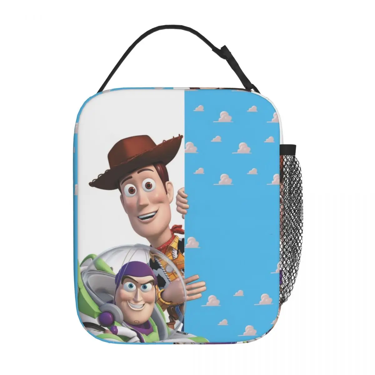 Custom Toy Story Woody And Buzz Lunch Bag Warm Cooler Insulated Lunch Box per lavoro ufficio Picnic Food Tote Bags portatili