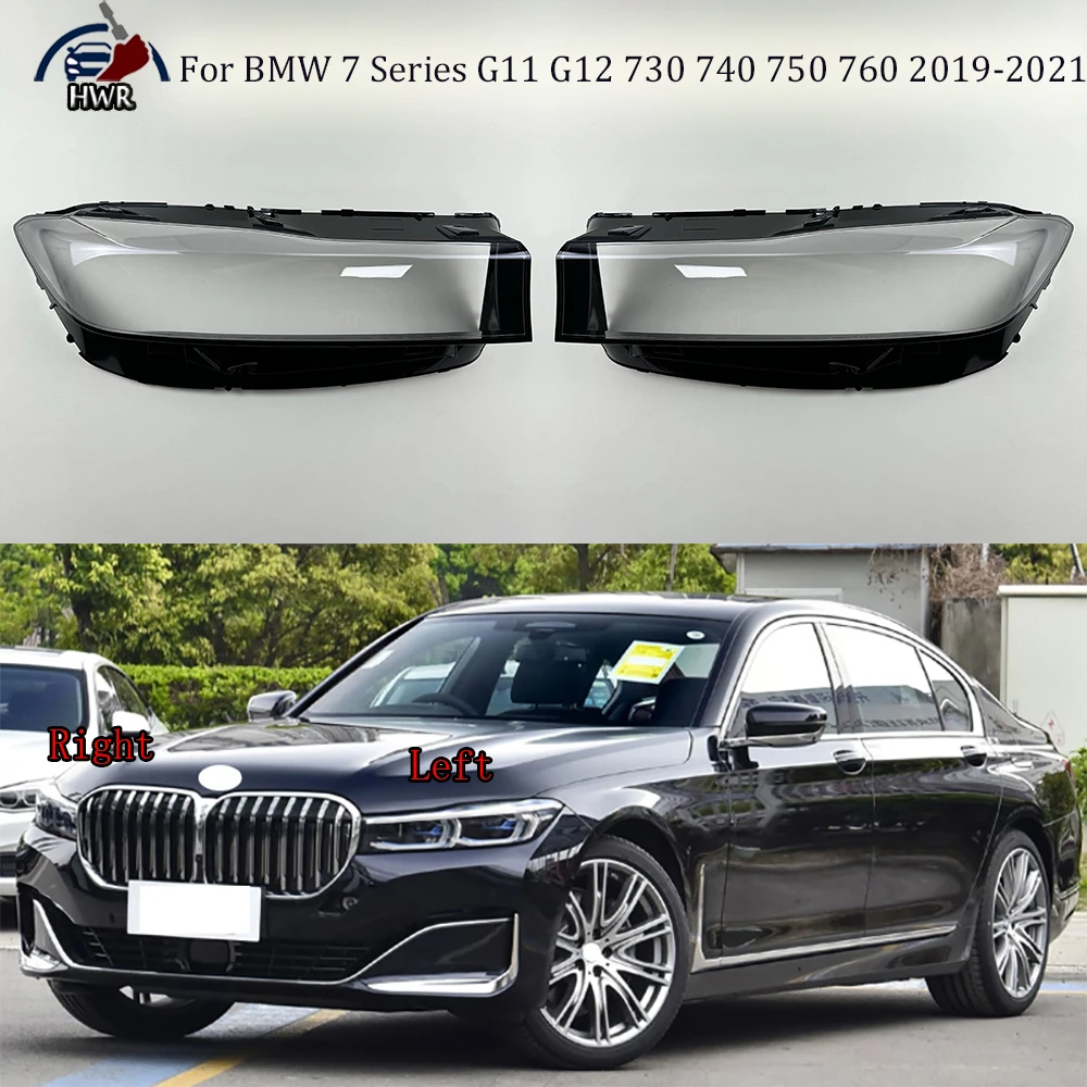 

Front Headlight Cover Transparent Lampshade Headlamp Shell Plexiglass For BMW 7 Series G11 G12 730 740 750 760 2019 2020 2021