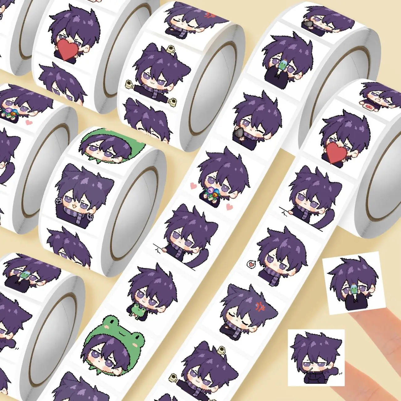 500pcs/set  Stardew Valley Stickers Sebastian Cartoon Cute Decoration Hand Account Stickers Mobile Computer Stickers