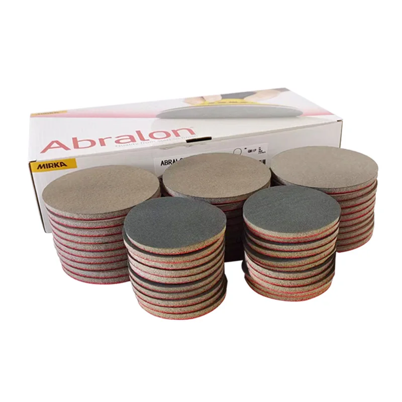 10pcs MIRKA Grinding Disc Sanding disc Cotton Sandpaper 3In75mm for Bowling Car Paint Glass or Other Fine Polishing Abrasives