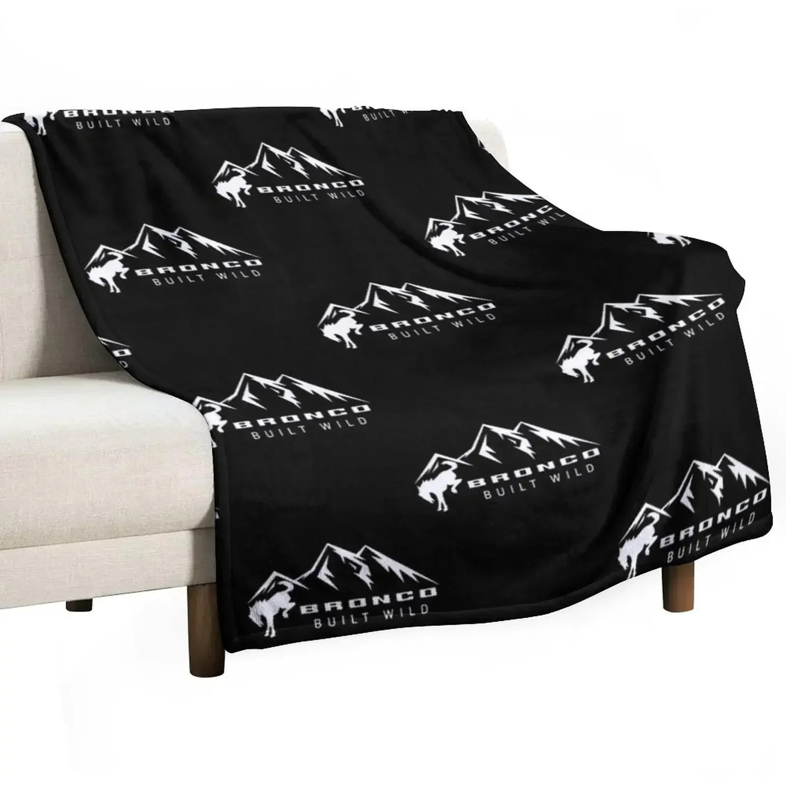 

Bronco Built Wild Mountain Throw Blanket Bed Decorative Sofas Vintage Luxury Brand Blankets