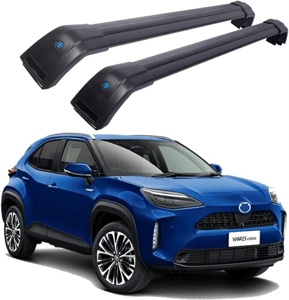 2Pcs Fits for Toyota Yaris Cross 2020-2023 Roof Rail Racks Cross Bars Crossbars