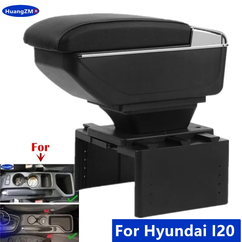 For Hyundai I20 Armrest box For Hyundai i20 Car Armrest box 2021 2022 2023 2024 Interior Parts Storage Box Car Accessories