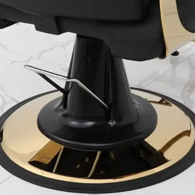 كرسي حلاق شخصي عصري محمول لصالون الحلاقة الذهبي كرسي حلاق بسيط للرجال أثاث كلاسيكي من Cadeira De Barbeiro #5