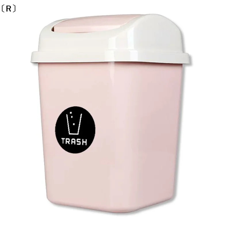 〔R〕6pcs Diameter 10CM PVC Recycle Trash Bin Sticker Vinyl Stickers Decals For Label Bins Containers Garbage Cans Home Decor view 5