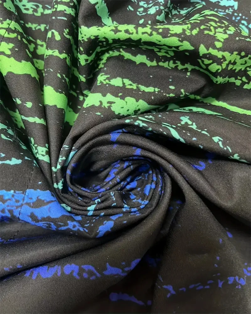 Colorful Digital Printed Men's Chic Long Sleeve Lapel Button-Down Shirt, Spring and Autumn Men's Casual Oversized 6XL Tops 2025