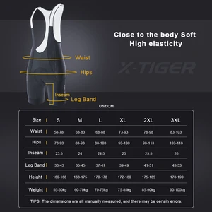 X-TIGER Pro الرجال السراويل المريلة القصيرة Retelle المهنية راكب الدراجة MTB الجوارب على الطريق ملابس دراجة للركوب لمسافات طويلة أعلى 8 مبيعات لملابس ركوب الدراجات - رقم 3