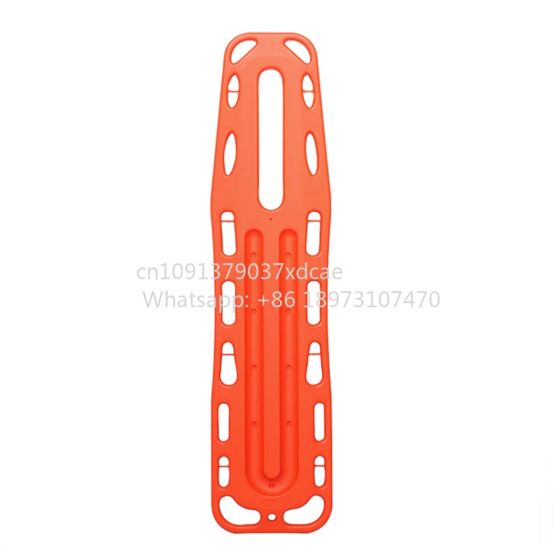 2026 New MN-AS035 Wholesale Plastic Folding Long Spine Board Rescue Portable Fold Stretcher Spine Board With Head Immobilizer
