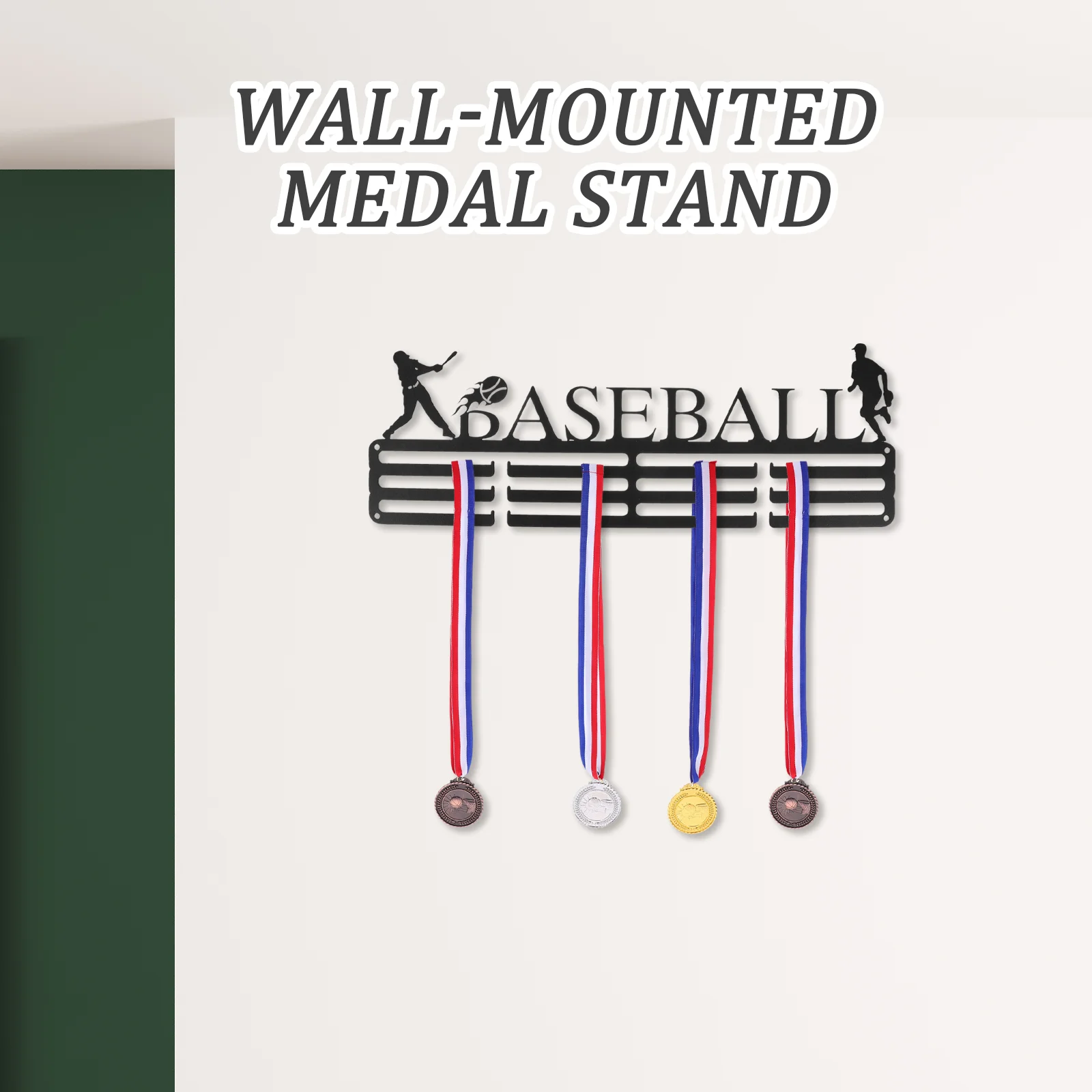 벽 프레임 보관 선반 랙 행거 행거 홈 브래킷에 대한 메달 디스플레이 스탠드 홀더