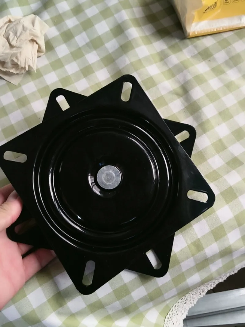 7 Inch 178mm Automatic Springback Iron Turntable Reset Rotating Base for Chair Bar Table TV Stand