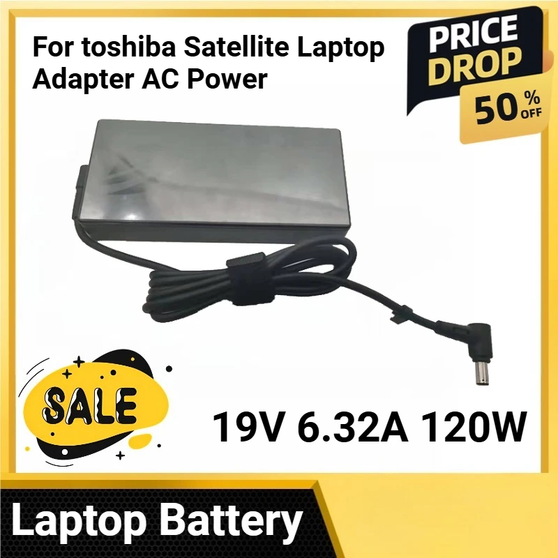 

19V 6.32A 120W For toshiba Satellite Laptop Adapter AC Power For Asus PA-1121-28 N750 N500 N53S G50 N55 Charger 5.5*2.5mm
