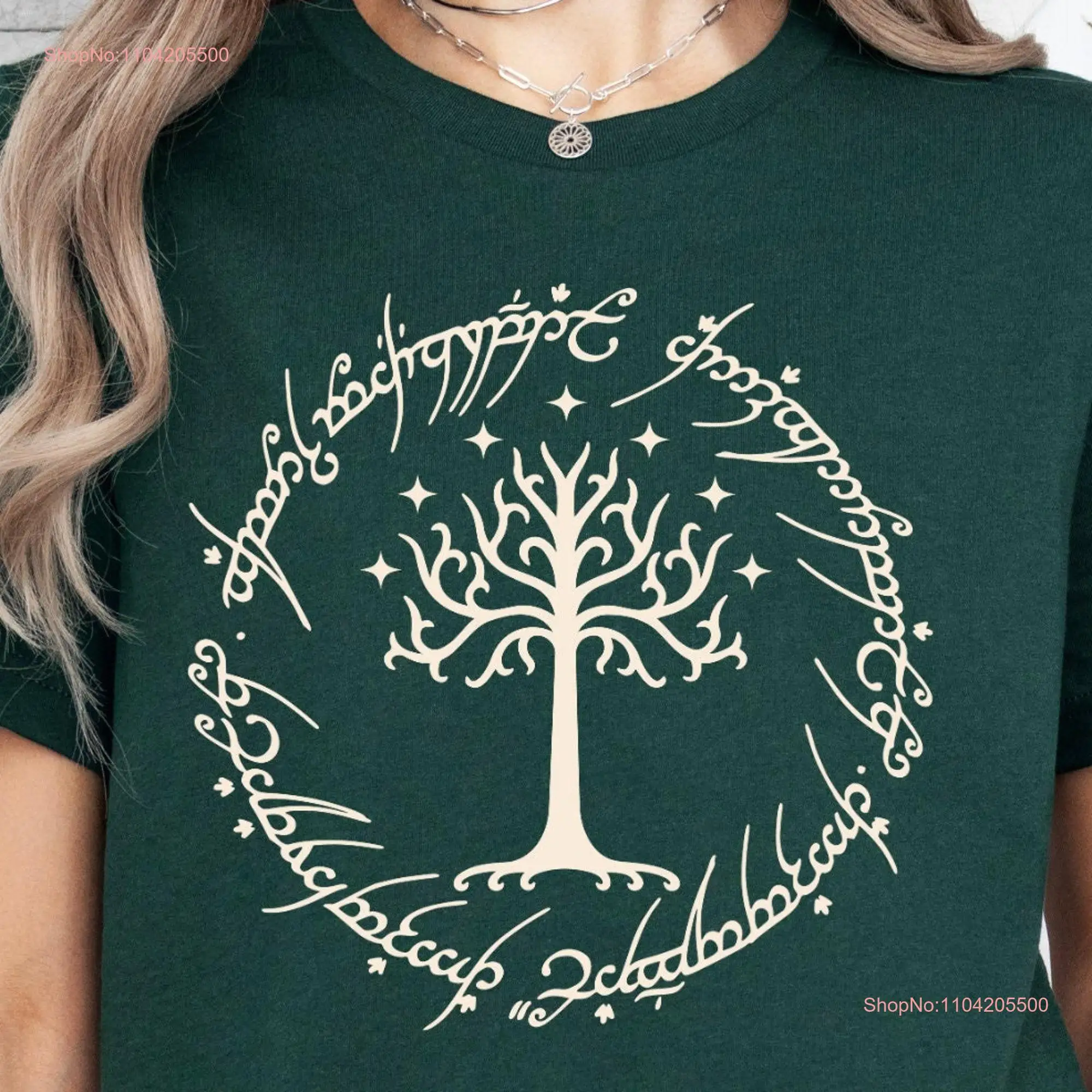 Tree of Gondor Sign T Shirt Middle earth Rings Power LOTR FAN Funny Forty One Birthday long or short sleeves