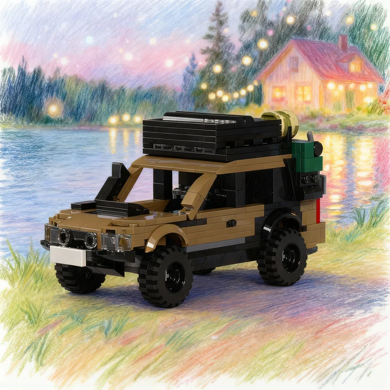 

455 деталей MOC City Champions Chris Jaworski S FXT Chaos: Модель-конструктор, архитектурные блоки, рождественские подарки, игрушки для детей, кирпичики