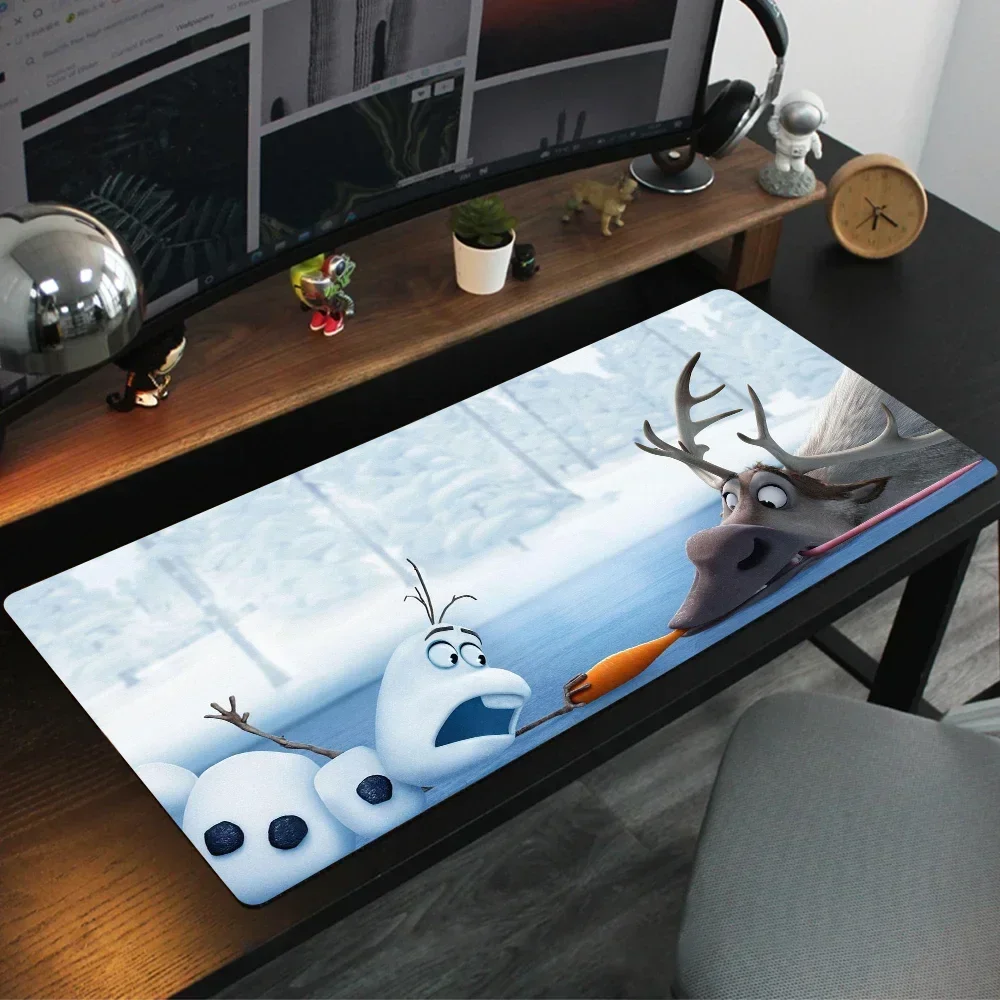 1pc-Disney Olaf Snowman Frozen Floor Mat Mouse Mat Desk Mat With Pad Gaming Accessories Prime Gaming XXL