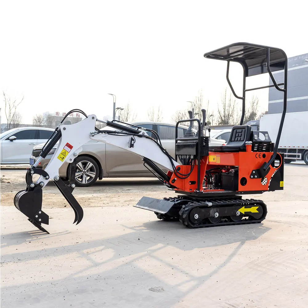 Crawler Mini Excavator 800kg Digger Engine Chinese small Excavators for Gardens Farms Shipping Costs Not Included