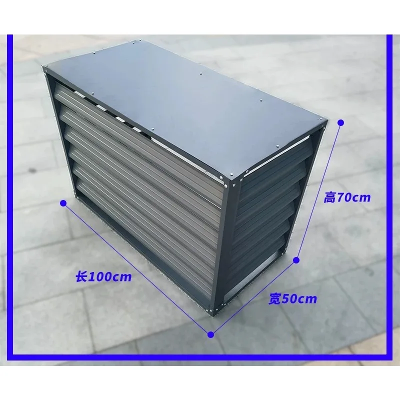for Aluminum Alloy Air Conditioner Outdoor Cover Louver Rainproof Vent Protective Shield