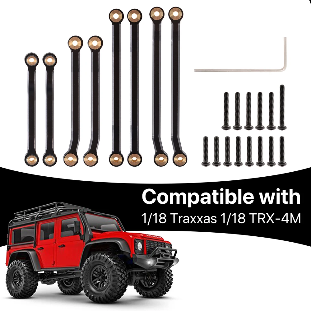 9imod Steering Rod Chassis Links Set for TRX-4M Traxxas 1/18 RC Car Upgrades