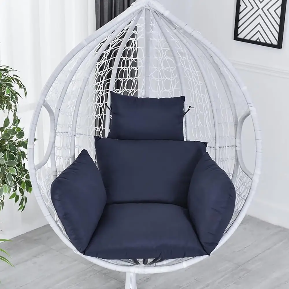 

Navy Blue Egg Chair Cushion Indoor Outdoor Swing Chair Seat Cushion Thicken Hammo Chair Cushion Chair Pads Hanging Egg Chair