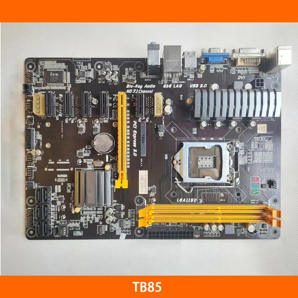 

For Biostar Mining Motherboard TB85 DDR3 SATA 3 6GPU 6PCI-E B85 LGA 1150 16GB USB2.0 USB3.0 ATX Original Quality Fast Ship