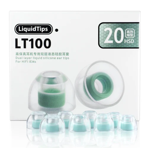 Imagen 2 del producto WHIZZER EasyTips LT100 Almohadillas para los oídos de silicona líquida Vocales brillantes Claridad clara 4 pares en 1 caja Tamaño mixto y combinación (XS/S/M/L)