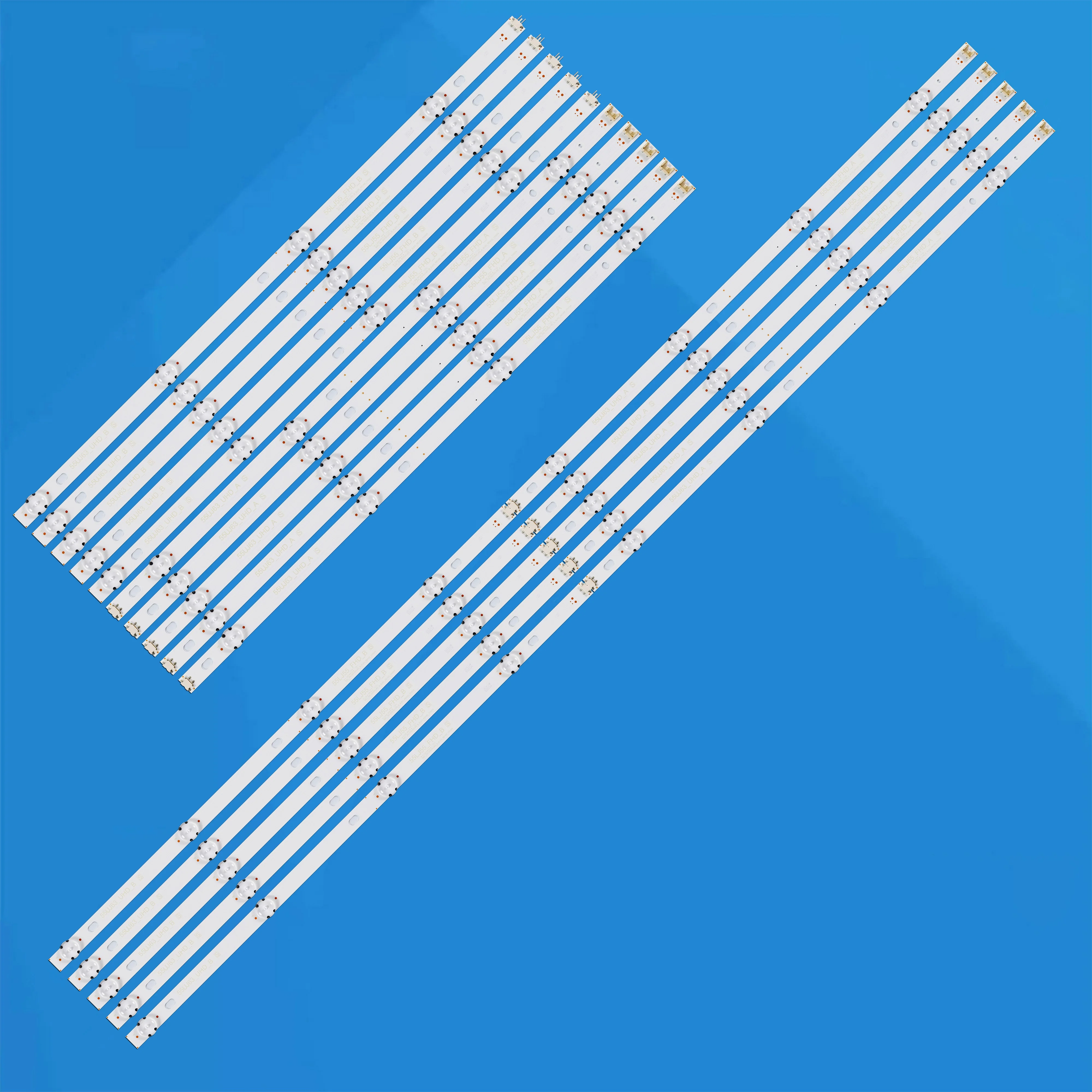 New 10Pcs/Set LED Backlight Strips For 55