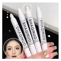 Matte Eyeshadow Stick White Eyeliner Shimmer Silver Highlighter Pen 5