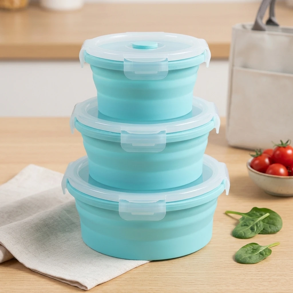 Elegant Lunch Boxes Collapsibl - Meal Prep For Office review and price
