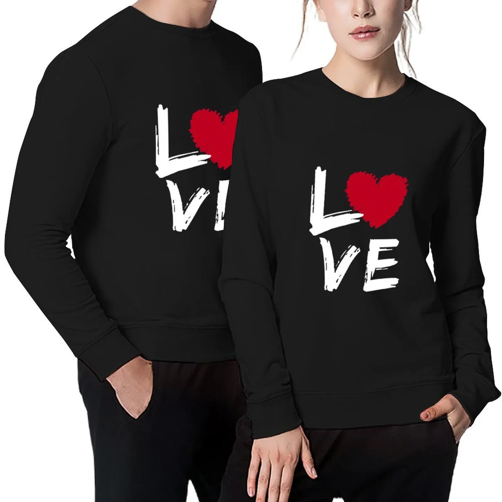 

i love you design Pullover men's autumn clothes men's sweat-shirt blouse male clothes men sweatshirt