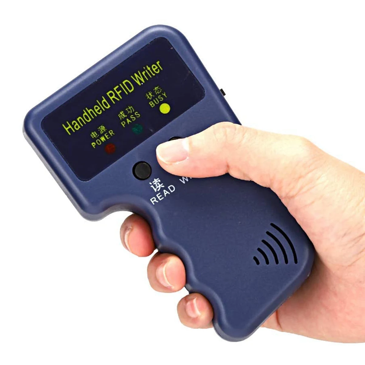 Handheld-RFID-Kartenkopierer, 125 kHz ID (EM4100/HID/AWID), Duplikator, Lesegerät, Schreibgerät mit 6 beschreibbaren Schlüsselanhängern + 6 beschreibbaren Karten