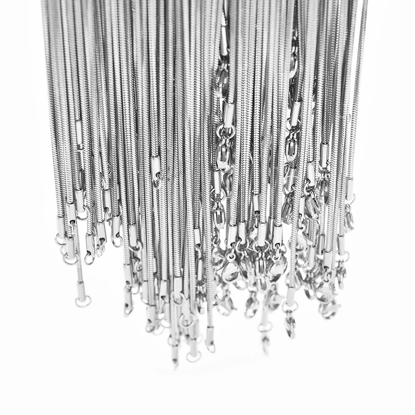 High Quality Stainless Steel Snake Hanging Chain For Women Men Long Necklace Jewelry Neck DIY Pendant Necklaces Cadena Colgantes