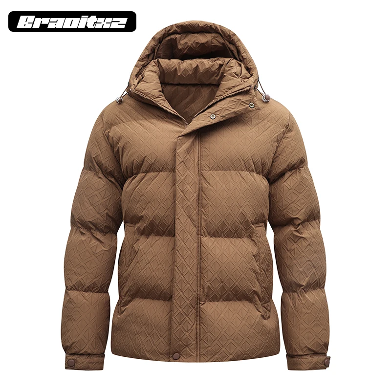 M-8XL New Men Autumn Winter Outdoor Casual Windproof Fashion Jacket Coats Men Detachable Hooded Solid Color Jacket Coats Men