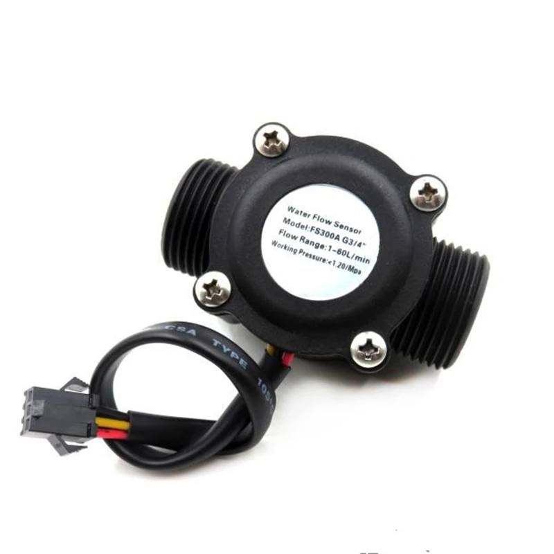 6-Minute water flow sensor G3/4 high-precision flow meter, water vending machine flow meter sensor FS300A