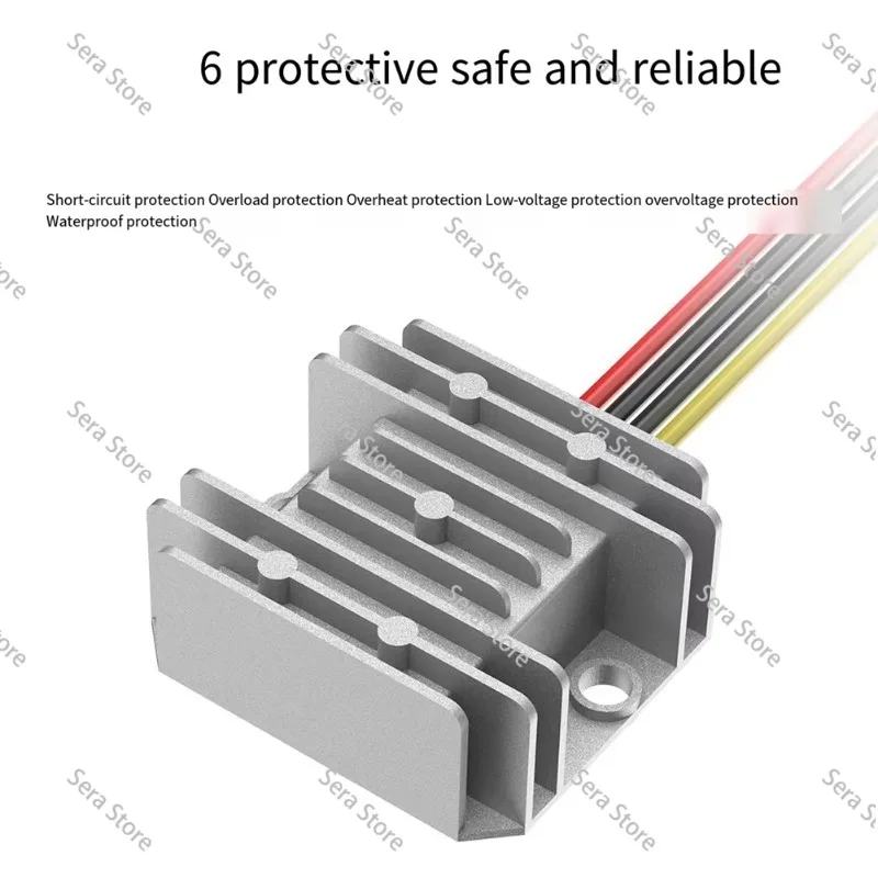 For Milwaukee Adapter Applicable To Milwaukee 18V Lithium Battery Adapter + DC-DC Buck (12V,10A,120W) with Fuse