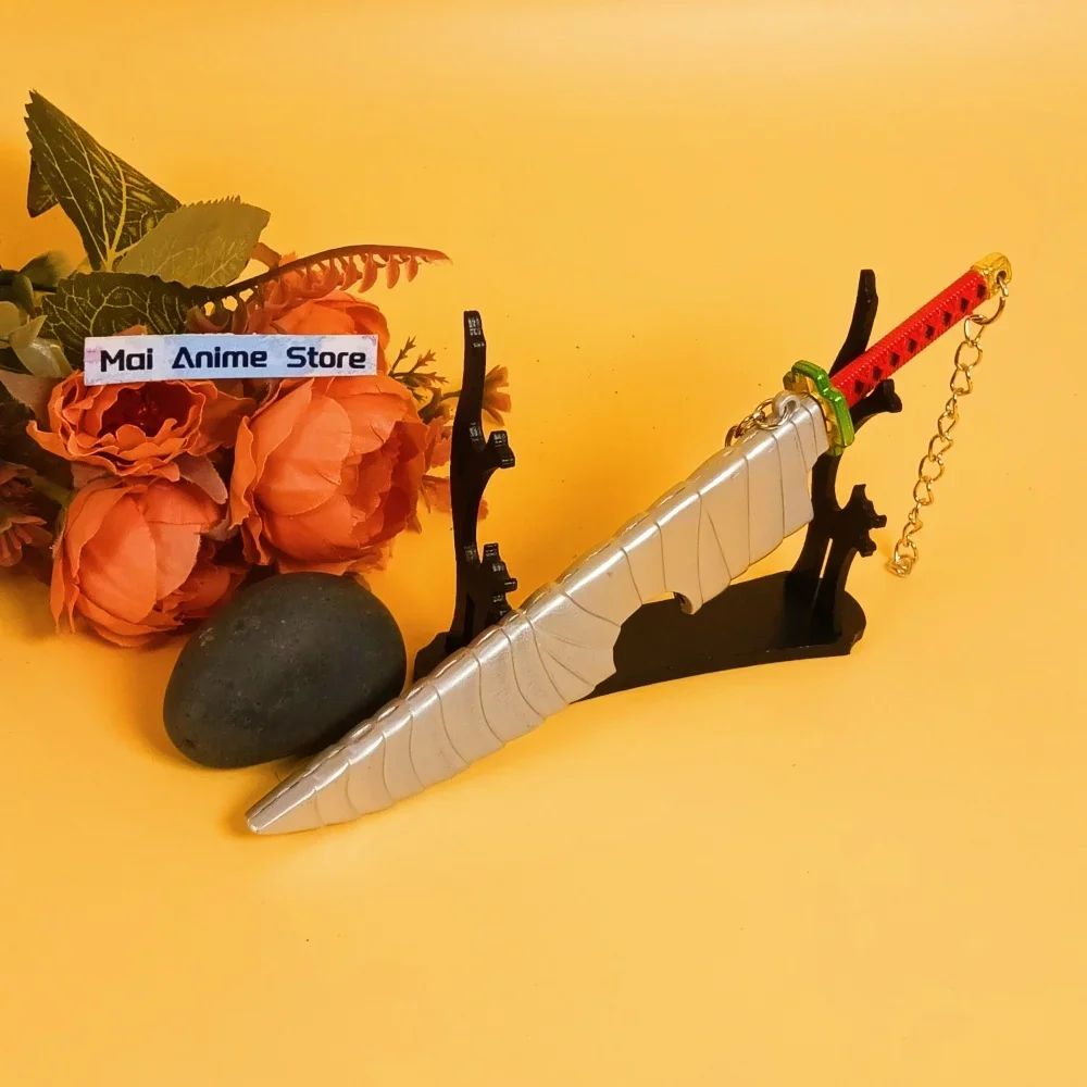 10inch Mini Uzui Tengen Katana Ainme Kimetsu No Yaiba Real Japanese Katana Samurai Metal Demon Slayer Sword Unsharp Toy Gift