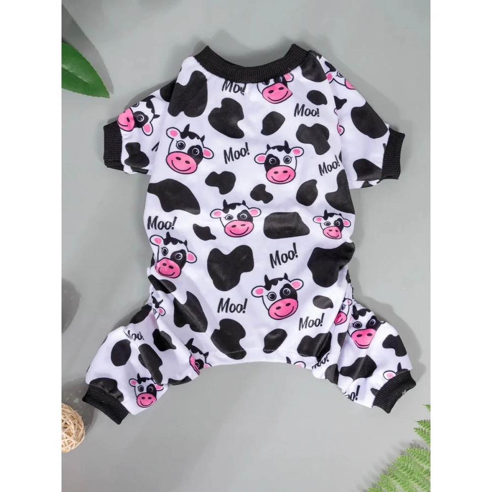 U Pick Modischer Hunde-Pyjama, Polyester-Pyjama für männliche Hunde, weibliche Hunde, beliebte Haustierkleidung, Hunde-Onesies, bedruckter Hunde-Pyjama