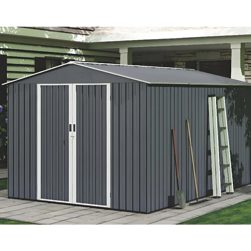 Dark grey double door thick steel plate modern Flat noodles tool room and storage room