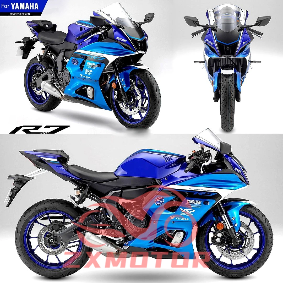 

Комплект обтекателей индивидуального дизайна YZF-R7 2022 2023 2024, аксессуары для мотоциклов, обтекатели спортивного велосипеда для YAMAHA R7 22 23 24