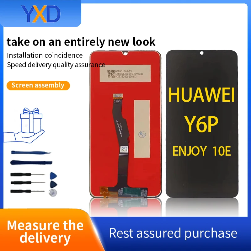 LCD Display For HUAWEI Y6P LCD Display Touch Screen Digitizer Assembly For HUAWEI Y6P ENJOY 10E  LCD Screen Replacement