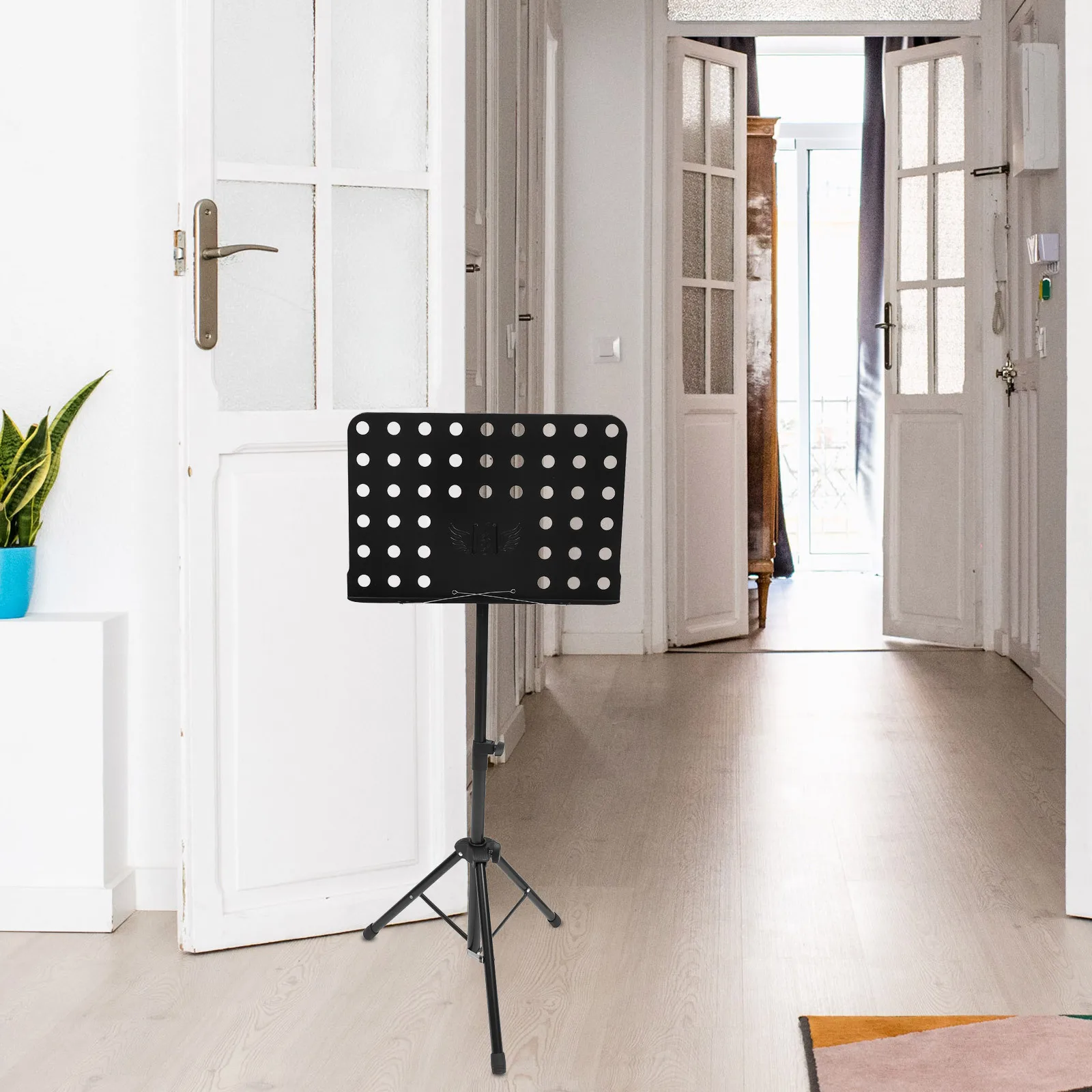 

1pc Foldable Stand Holder Adjustable Tabletop Sheet Music Rack For Guitar Violin Portable Music Supply Tripod Stand