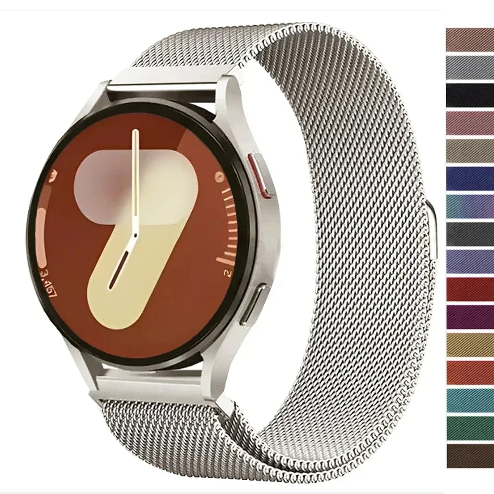 Milanese Loop Strap for Samsung Galaxy Watch 7 6 5 4 44mm 40mm Metal Magnetic Band 22mm 20mm Bracelet Galaxy Watch 4/6 Classic